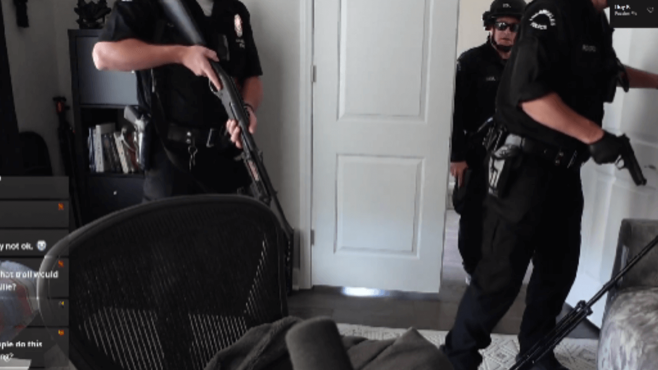 Polizeieinsatz im Stream von Alliestrasza